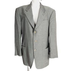 Jacobson's Mani blazer black white tweed Size 42R